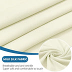 hyha Milk Silk Couch Cushion Covers, Soft Magic Sofa Covers Washable - Image 4