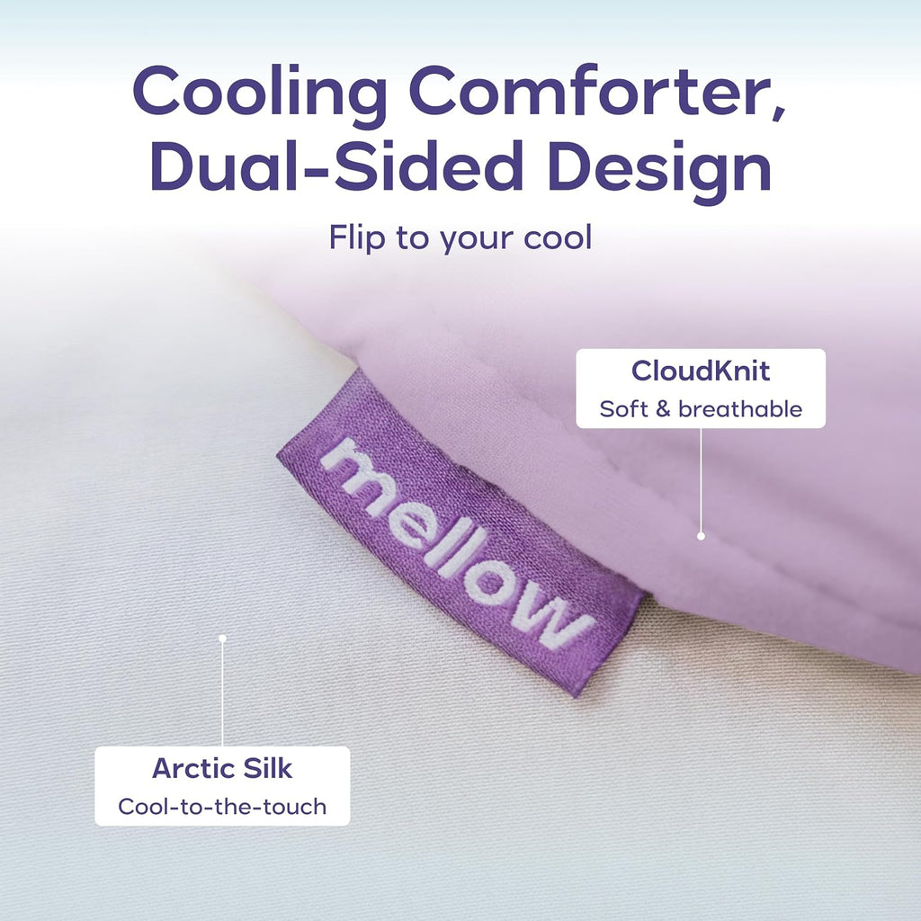 Mellow Cloud Cold Cooling Comforter for Hot Sleepers, Built-in Duvet