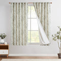jinchan Linen Blend Floral Curtains by JINCHAN