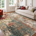 Washable Area Rugs 6'x9' Non-Slip Modern Abstract Soft by RELEANY