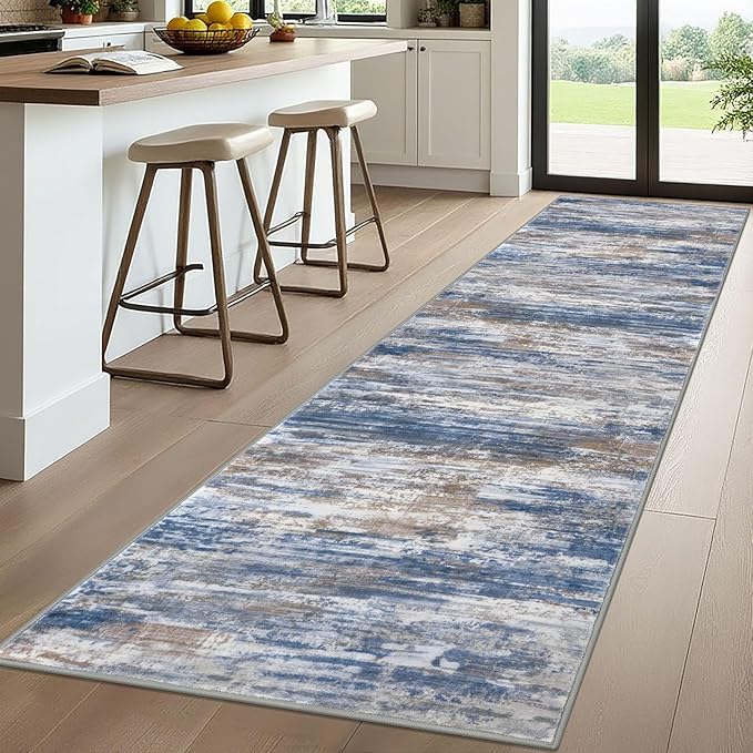 KOZYFLY 3x10 Ft Rug Modern Ombre Runner Rug - Image 7