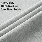 MIULEE 100% Blackout Linen Curtains - Image 5