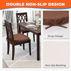 Sunsleek Chair Cushions for Dining Chairs D-Shaped Seat Cushions Chair Pads