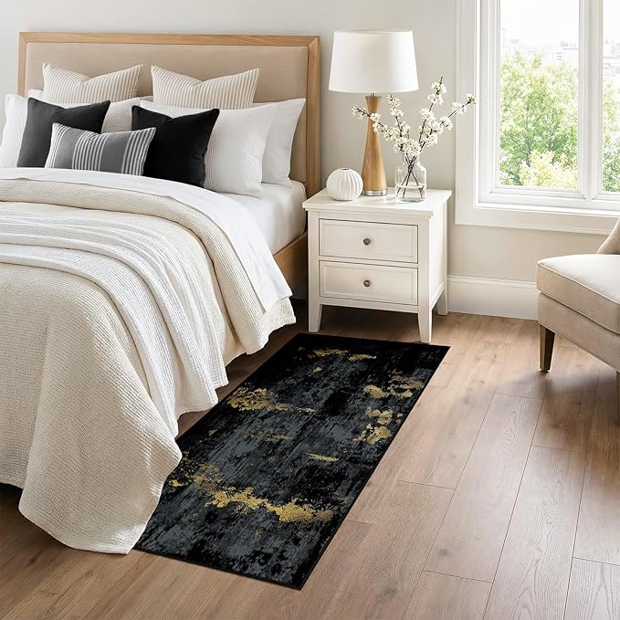 Washable Area Rugs 3x6 Non-Slip Modern Abstract Soft - Image 3