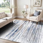5x7 Area Rug for Living Room: Non-Slip Washable Rugs for Dining Room Bedroom by WIEVEDENS