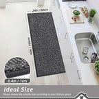 BEQHAUSE Kitchen Runner Rugs 24"x60", Non-Slip Kitchen Mats - Image 2