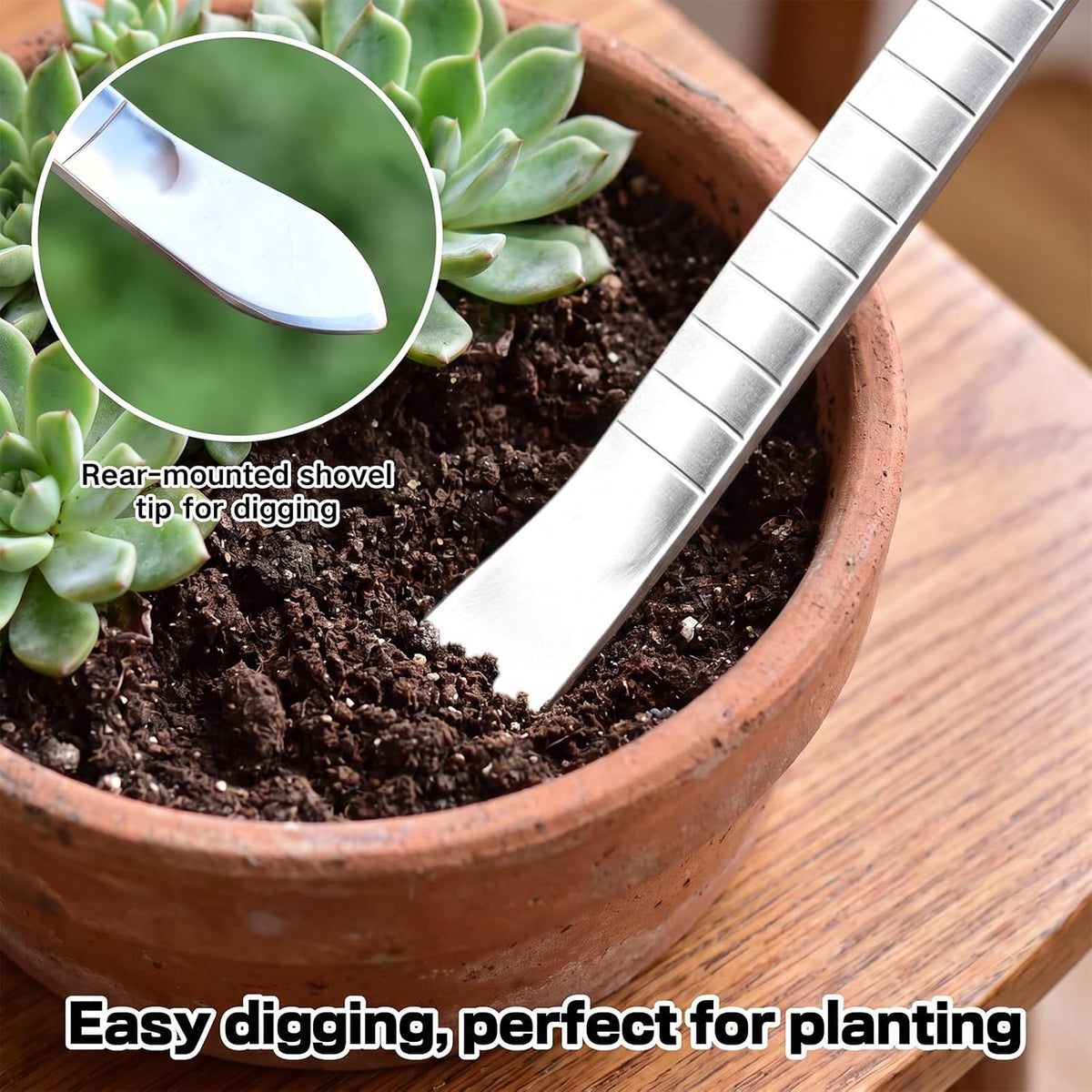 Root Hook Small Hand Rake Potted Plants Care, Repotting Root Rake Claw Hook