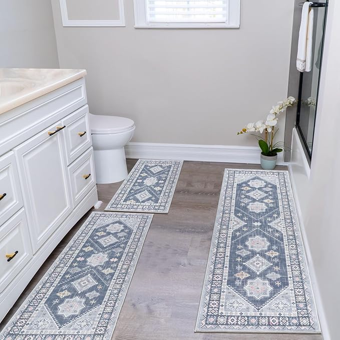 HEBE Boho Kitchen Rug Sets 3 Piece - Image 7