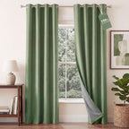 NICETOWN 100% Absolutely Blackout Linen Curtains by NICETOWN