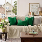 GIGIZAZA Decorative Throw Pillow Covers 16x16, Velvet Sofa Boho Cushion Pillows - Image 2