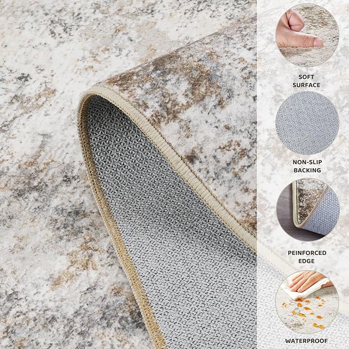 UERMEI 4ft Round Area Rug Living Room Rugs - Image 6