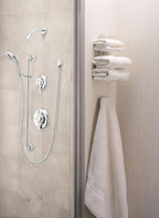 Moen 8342 M-Dura Showering Commercial Posi-Temp Two-Handle Shower Only Set, Chrome