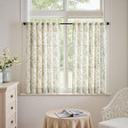 jinchan Linen Blend Floral Curtains by JINCHAN