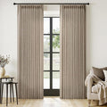 MIULEE Pinch Pleated Thick Linen Curtains 84 Inches Long 2 Panels by MIULEE