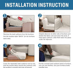 H.VERSAILTEX 4 Piece Stretch Couch Covers - Image 8