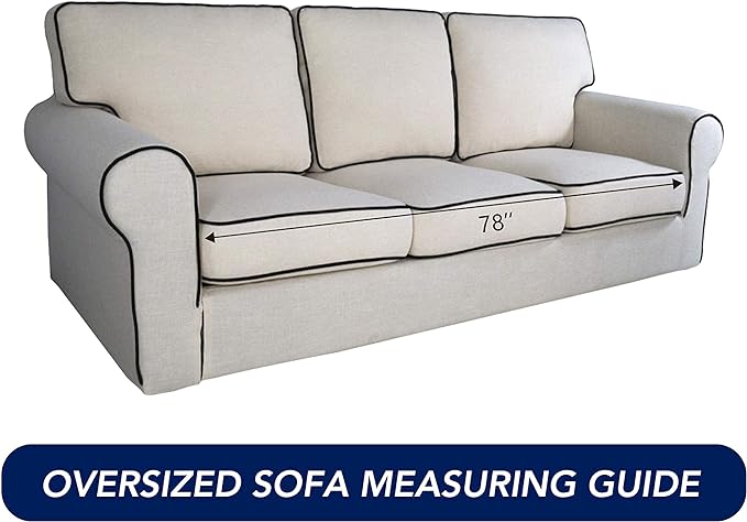 PureFit Super Stretch Sofa Slipcover – Spandex Non Slip Soft Couch Sofa Cover - Image 6