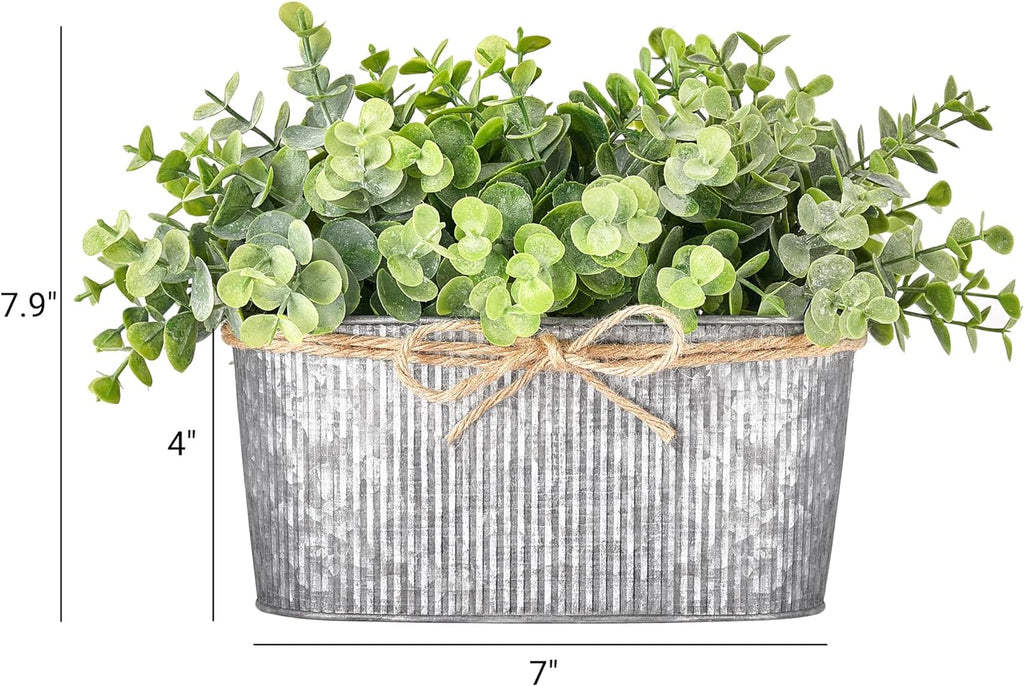 Dahey Artificial Fake Plants Indoor for Farmhouse Table Laundry Room Decor