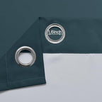 Yakamok Greyish White and Stone Blue Ombre Curtains, Light Blocking Curtains - Image 5