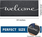 EARTHALL Funny Welcome Mats Outside/Inside 59"x24", Front Door Mat Outdoor - Image 2