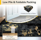 Washable Area Rugs 2'6'' x14 Non-Slip Modern Abstract Soft - Image 4