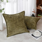 HPUK Fall Chenille Soft Throw Pillow Covers 18x18 Set of 2, Accent Cushion - Image 3