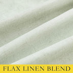 NICETOWN Sage Green Linen 100% Blackout Curtains 120 inches Length - Image 8