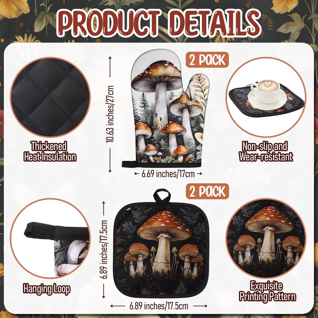 10 Pcs Mushrooms Kitchen Supply Gift