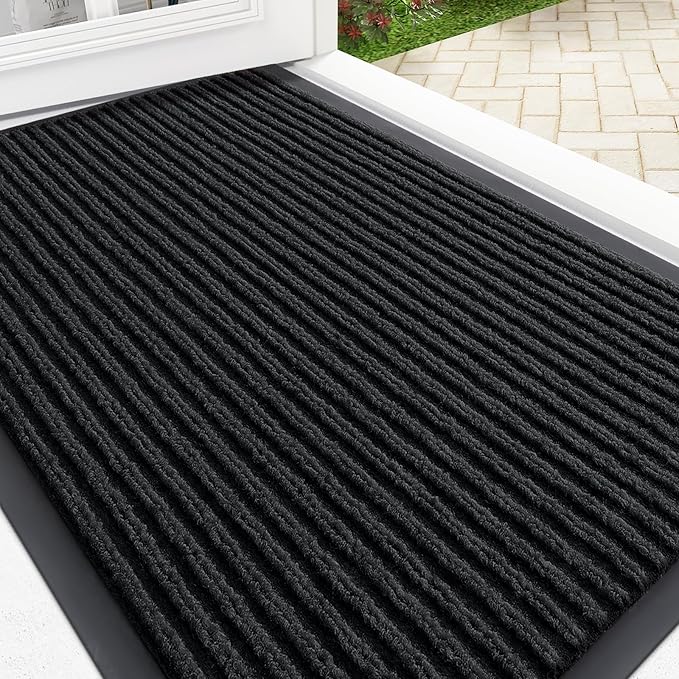 OLANLY Front Door Mat Indoor Outdoor Entrance, Waterproof Heavy Duty Doormat by OLANLY