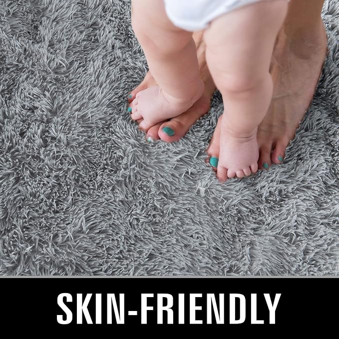 TWINNIS Super Soft Shaggy Rugs Fluffy Carpets, 6x9 Feet, Indoor Modern Plush - Image 3