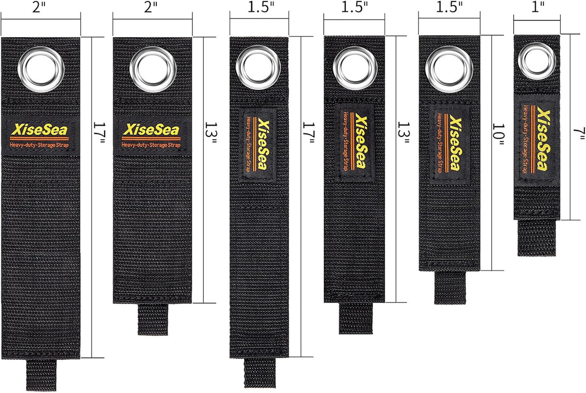 12-Pack Heavy Duty Storage Straps, Hook and Loop Hanging Storage Straps Cord Wrap Keeper for Cords, Hoses, Rope, RV, Boat, Garage Organization (D-12)