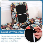 hyha Printed Couch Cushion Covers, Floral Sofa Covers Washable - Image 3