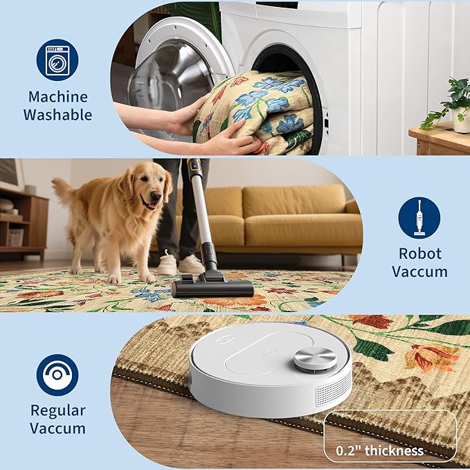 GarveeHome Washable Rug 4x6 Area Rugs - Image 5