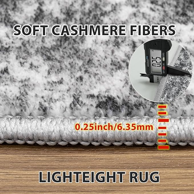 9x12 Area Rugs for Living Room Rug Washable: Abstract Large Rug for Dining Room - Image 5