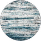 KOZYFLY Round Washable Rugs 6Ft Modern Abstract Ombre Rug - Image 8