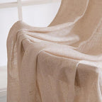 MIULEE Natural Beige Linen Curtains 63 Inch Length 2 Panels - Image 6