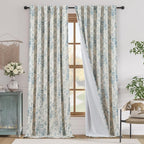 jinchan Blackout Floral Curtains by JINCHAN