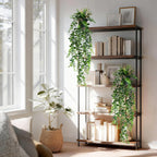 Artificial Hanging Plant 2 Pcs Faux Eucalyptus Vine Ivy Vine Faux Plant Fake Potted Greenery for Wall Living Room Home Shelf Office Bathroom Outdoor Indoor Decor (Type 2)