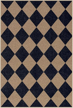 Lahome Colette Checkered Easy Jute Kitchen Rug, 2x3 Indoor Door Mat Small - Image 7
