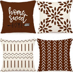 YCOLL Pillow Covers 18x18 Set of 4, Modern Sofa Throw Pillow Cover Decorative by PillowCoversExpert