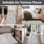 Yamaziot Washable Runner Rug 2x6 – Non Slip Boho Floral Hallway Runner Rug - Image 7