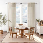 Nanspring Vanilla Linen Curtains 84 Inches Long - Image 8