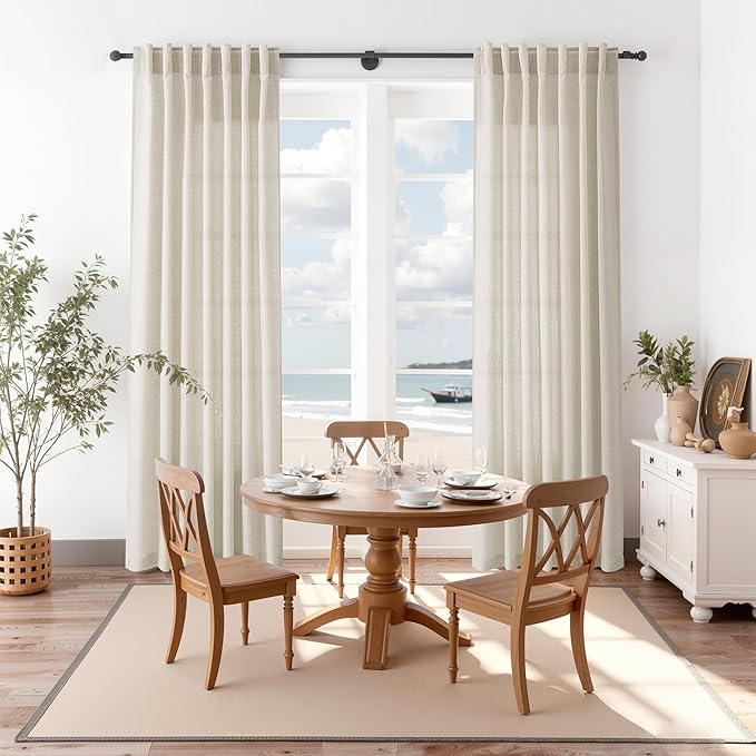Nanspring Vanilla Curtains 90 Inches Long - Image 8