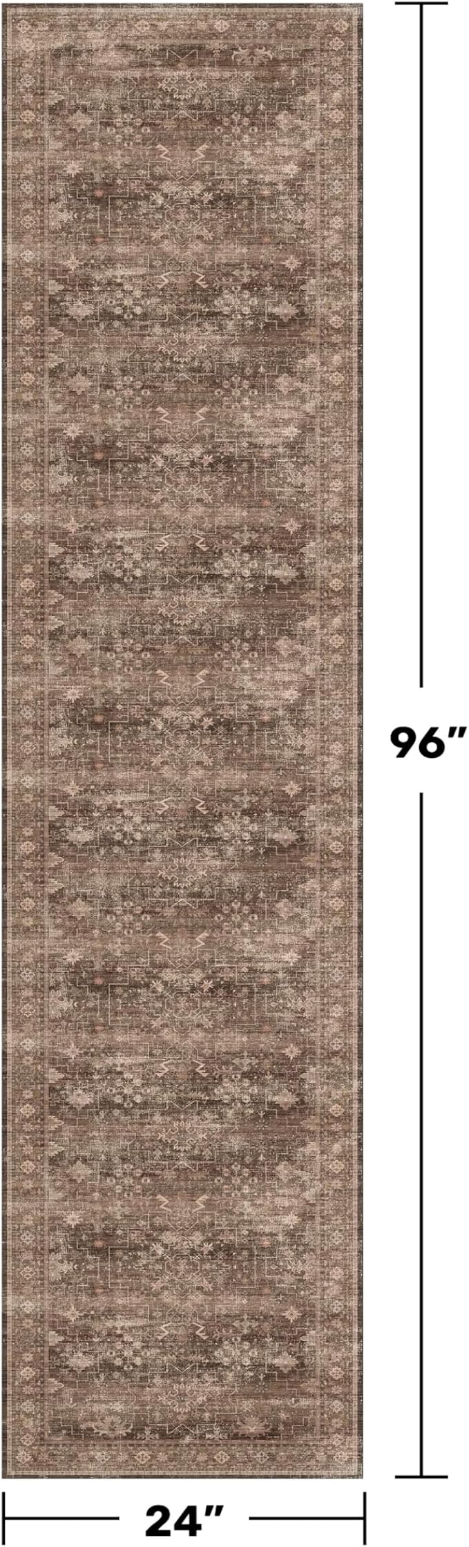 Boho Washable 2x8 Long Rugs for Hallway, Non Skid Front Door Runner Indoor - Image 2