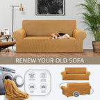 KEKUOU Stretch Loveseat Sofa Cover Slipcover, Couch Covers - Image 3