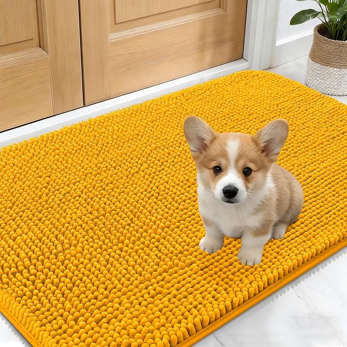 OLANLY Dog Door Mat for Muddy Paws 30x17, Absorbs Moisture and Dirt, Absorbent by OLANLY
