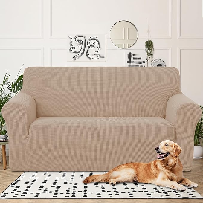 U-NICE HOME Oversized Stretch Loveseat Couch Cover Sofa Covers Washable Sofa - Image 2