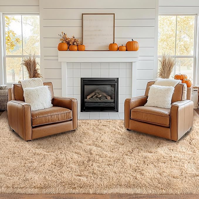 Pionblank Large Rug for Living Room 6x9 Feet, Modern Soft Shag Area Rug - Image 2