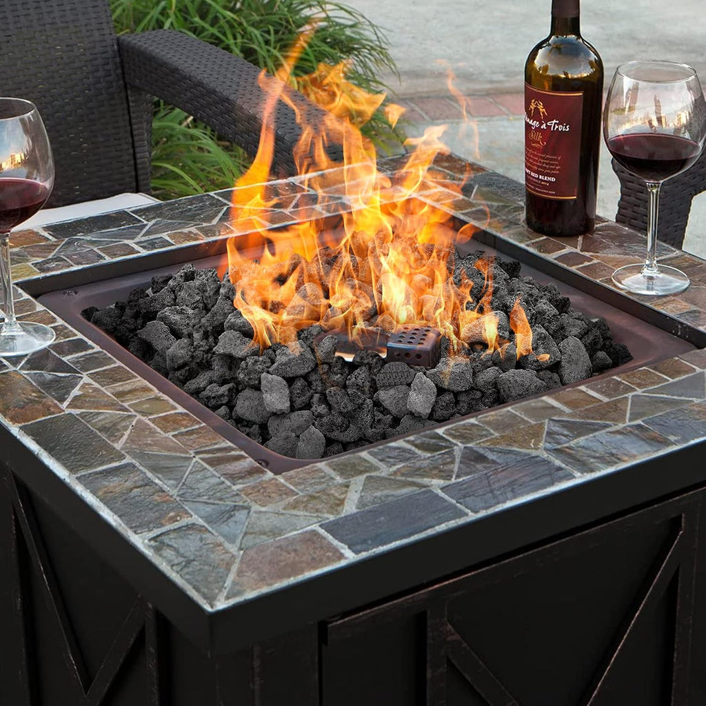Onlyfire 10Lbs Black Lava Rock for Fire Pit/Fireplace/Gas Grill/Landscaping