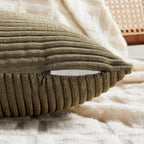 Fancy Homi 2 Packs Olive Green Decorative Throw Pillow Covers 16x16 Inch - Image 4