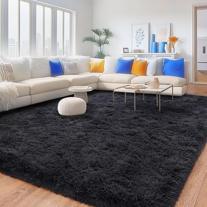 Rugs for Living Room 9x12, Soft Shaggy Modern Shag Area Rug for Bedroom - Image 6